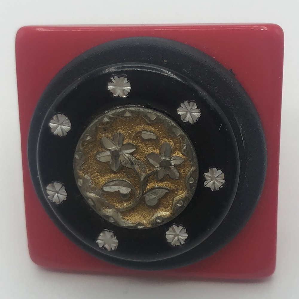 Very Unique Scarf Ring Clip Jewelry . Signed